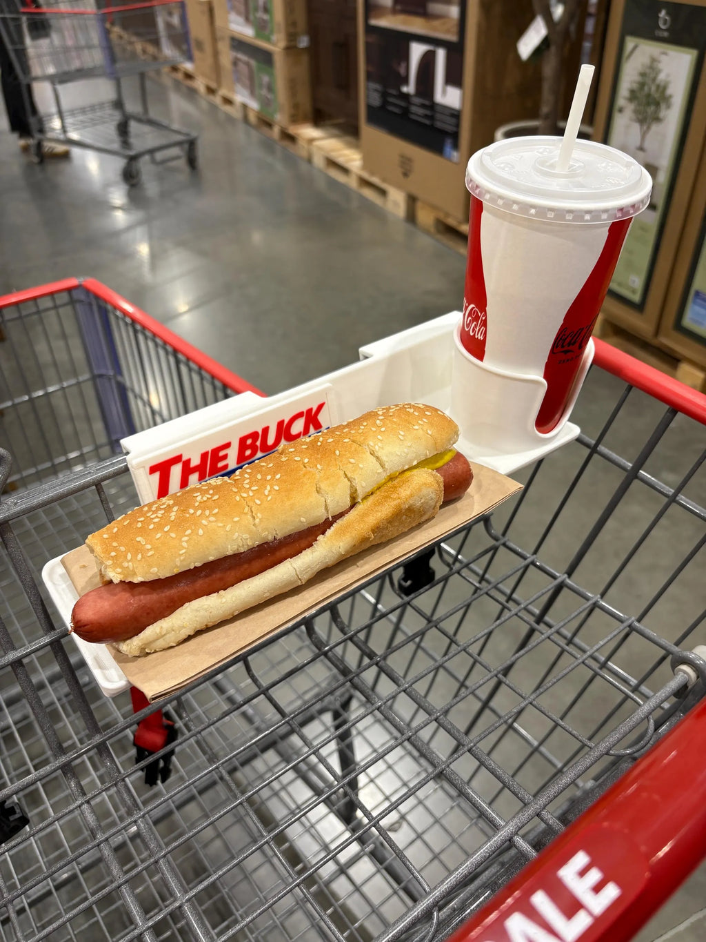 The Buck Fifty (costco cart food tray)